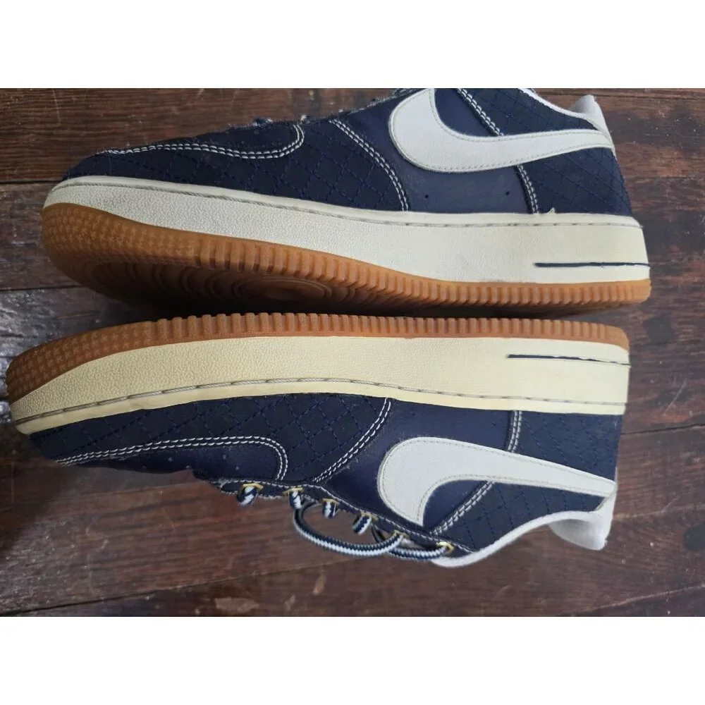 Nike Air Force 1 Premium GS Obsidian Gum Navy Blue Sneaker